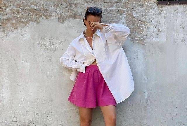 The oversized look moves into spring and summer through big shorts and tops.