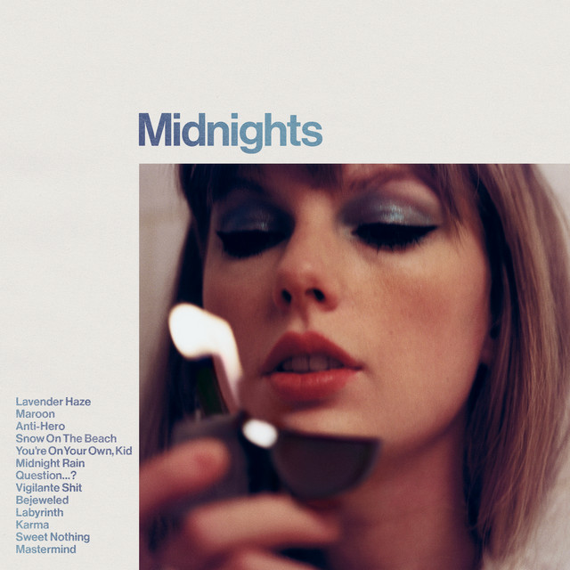 The album cover for Midnights by Taylor Swift