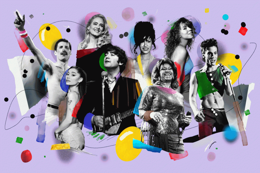The photo shows some of the artists who were recently named to Rolling Stones Top 200 Best Singers list.