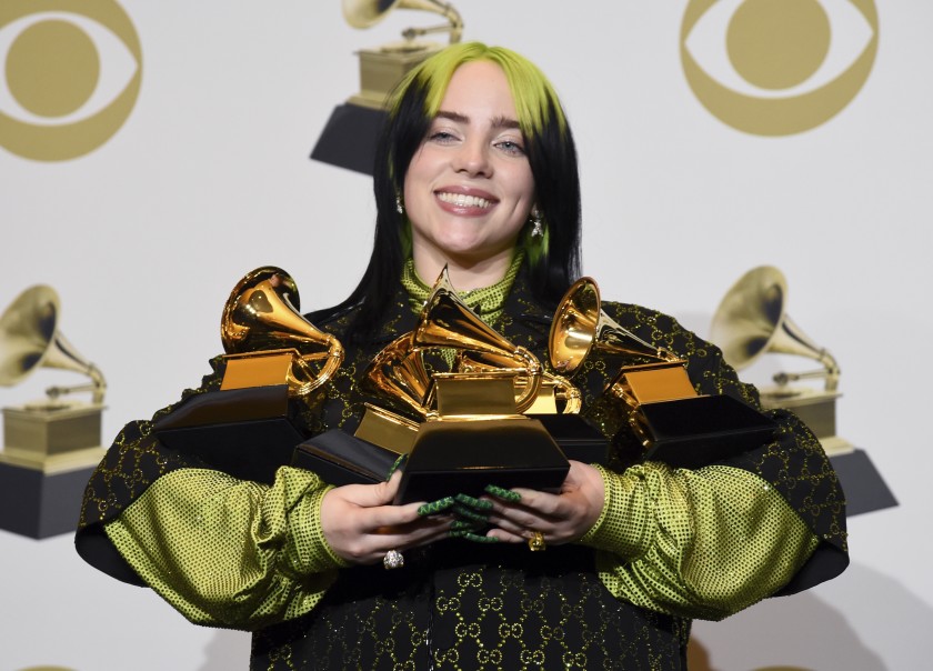Billie Eilish sweeps Grammy awards