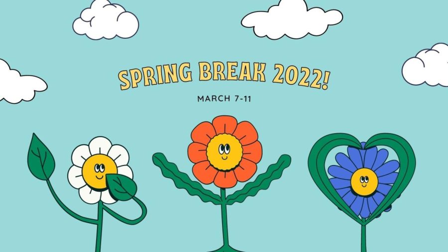 happy spring break 2022 clipart