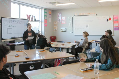 Debra Kennedy teaches her 4th period Algebra 1 class.