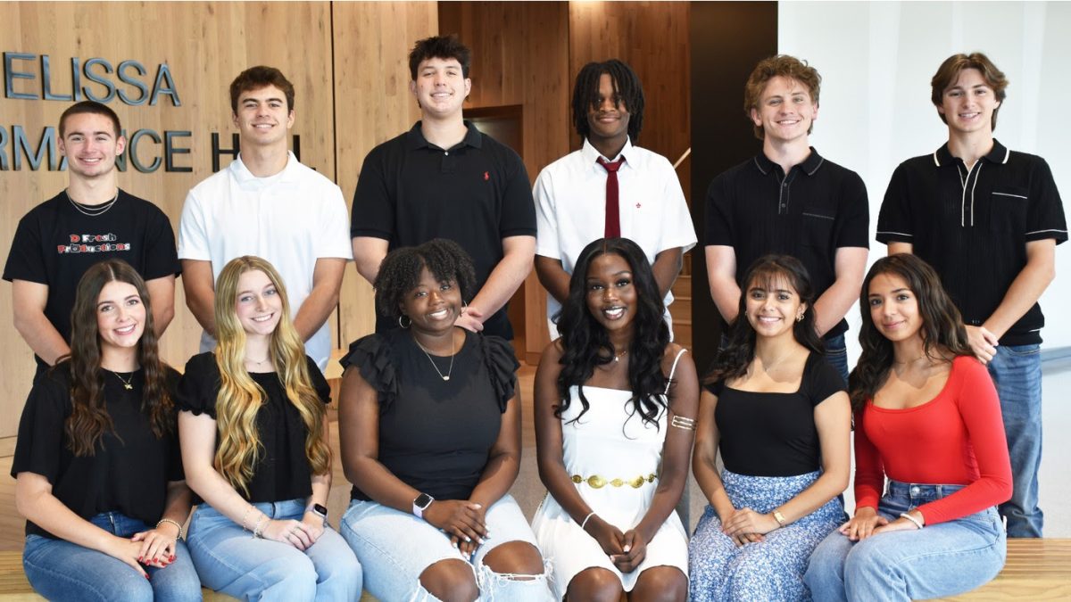 2024 Homecoming Court: (L-R) Row 1: Jacob Young, Jake Potueck, Jacob Wasserman, Kaden Isowe, Logan Venner, and Grayson Dalby. Row 2: Luci Davis, Emma Cannaday, Sanaa Ferguson, Rennice Kerebi, Valeria Velazquez, and Melody Gallo