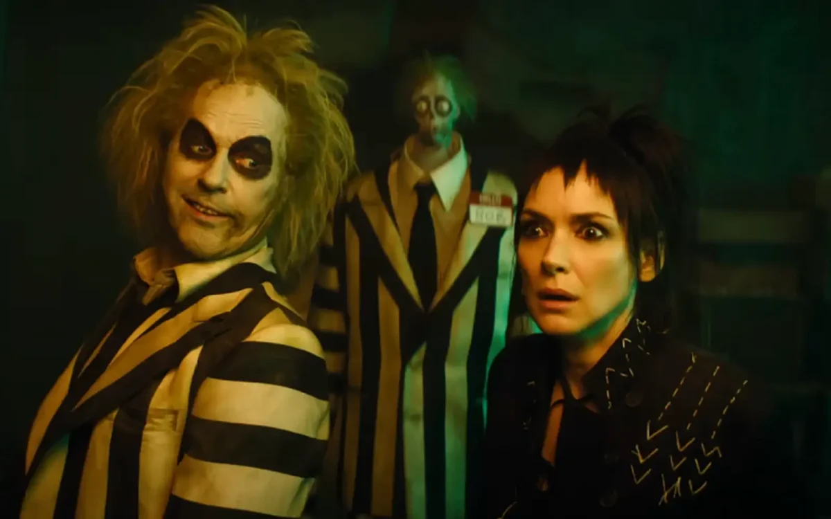 Michael Keaton and Wynona Ryder star in "Beetlejuice Beetlejuice," decades after the original film.