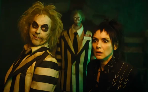 Michael Keaton and Wynona Ryder star in "Beetlejuice Beetlejuice," decades after the original film.