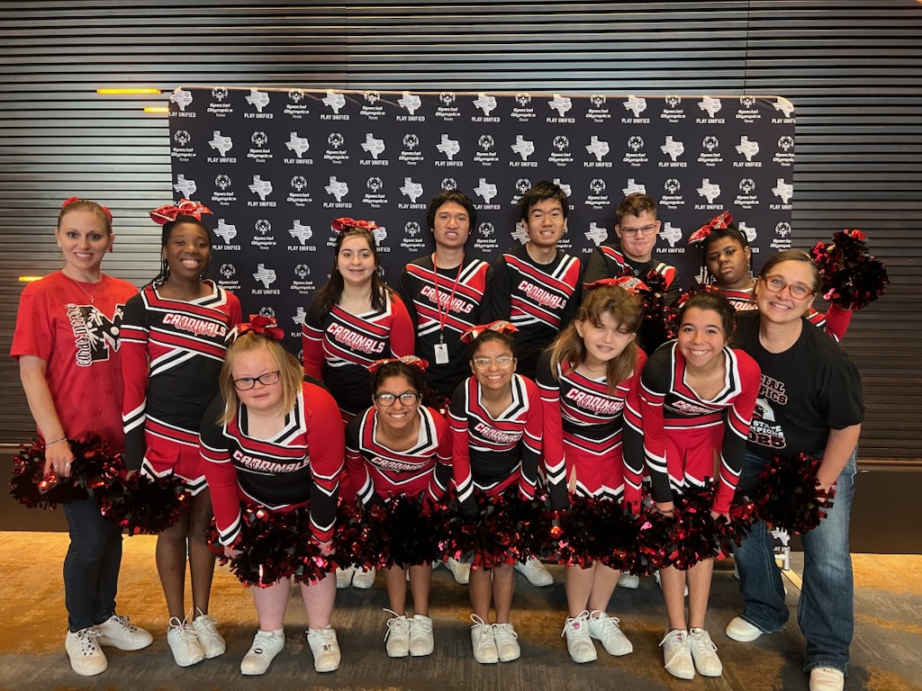 The Special Olympics Cheer Squad attended Breakfast with Champions hosted by the Special Olympics of Texas on Friday, October 10.